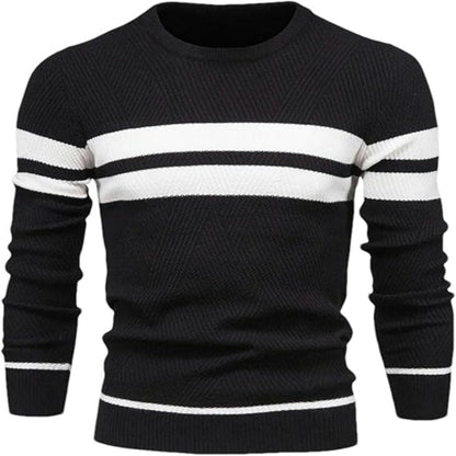 Moderne stribet sweater til mænd