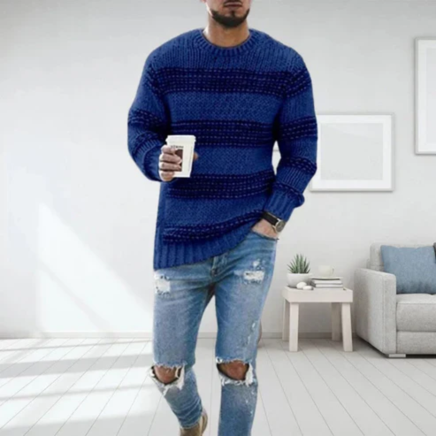 Strikket sweater til mænd Vintertøj