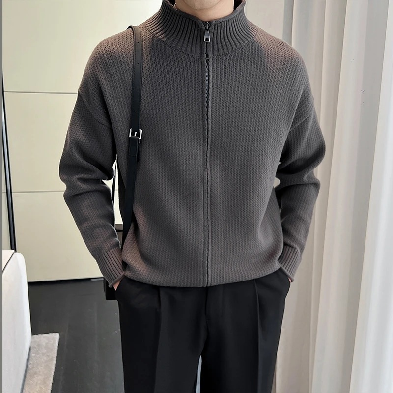 Jumper med lynlås til mænd i gammeldags stil