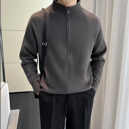Jumper med lynlås til mænd i gammeldags stil