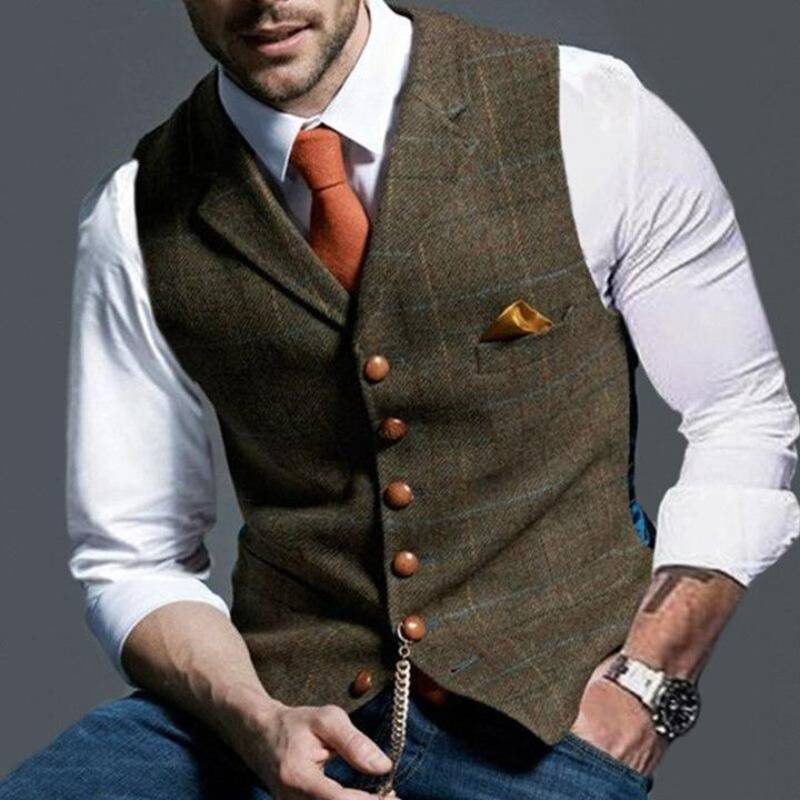 Elegant ternet cardigan til mænd