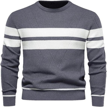 Moderne stribet sweater til mænd