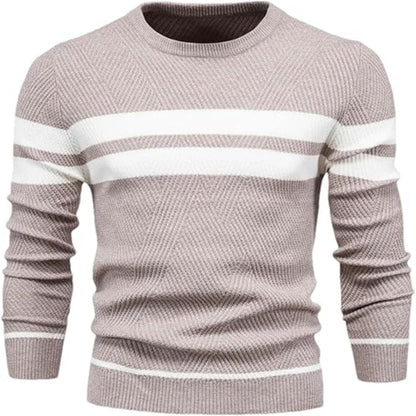 Moderne stribet sweater til mænd