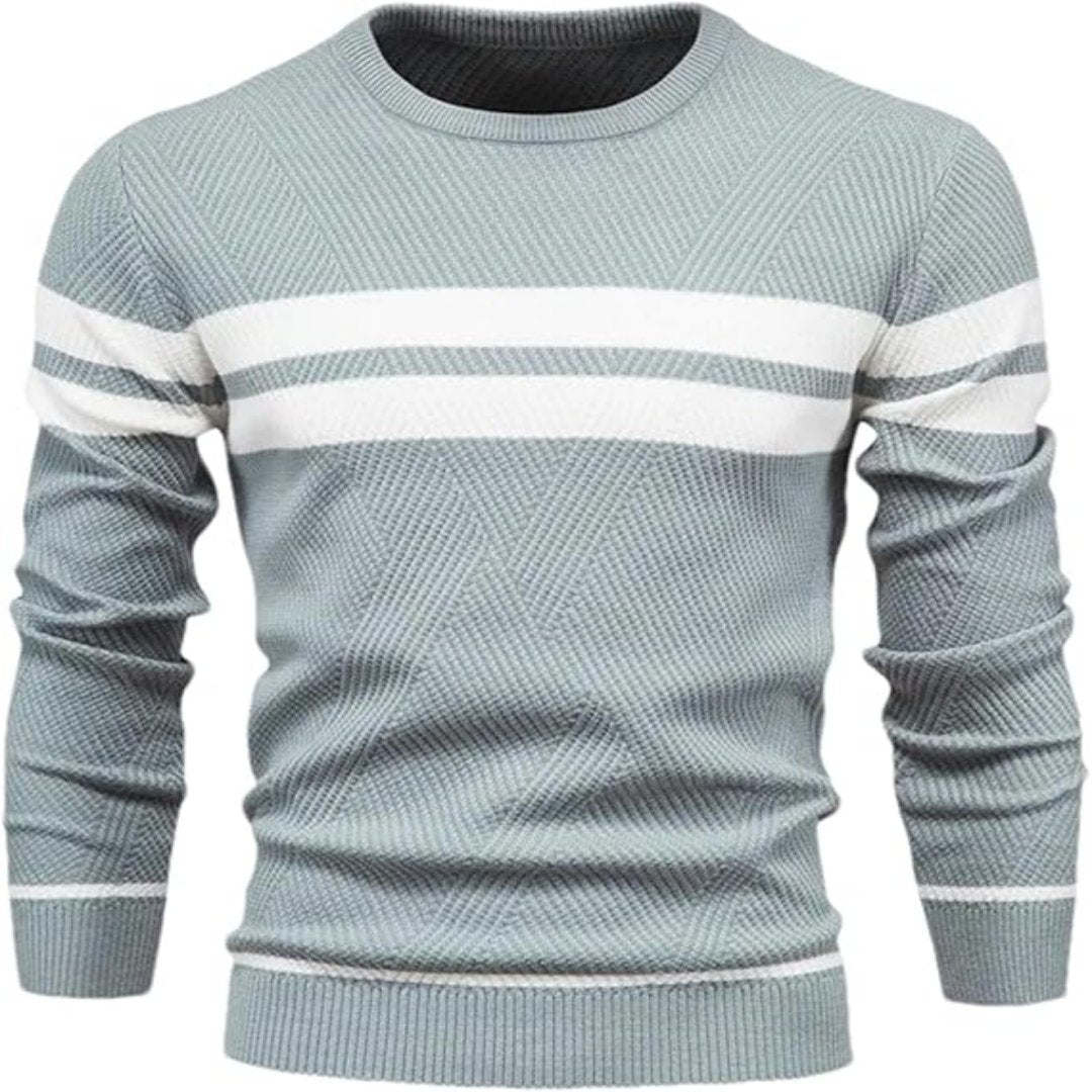 Moderne stribet sweater til mænd