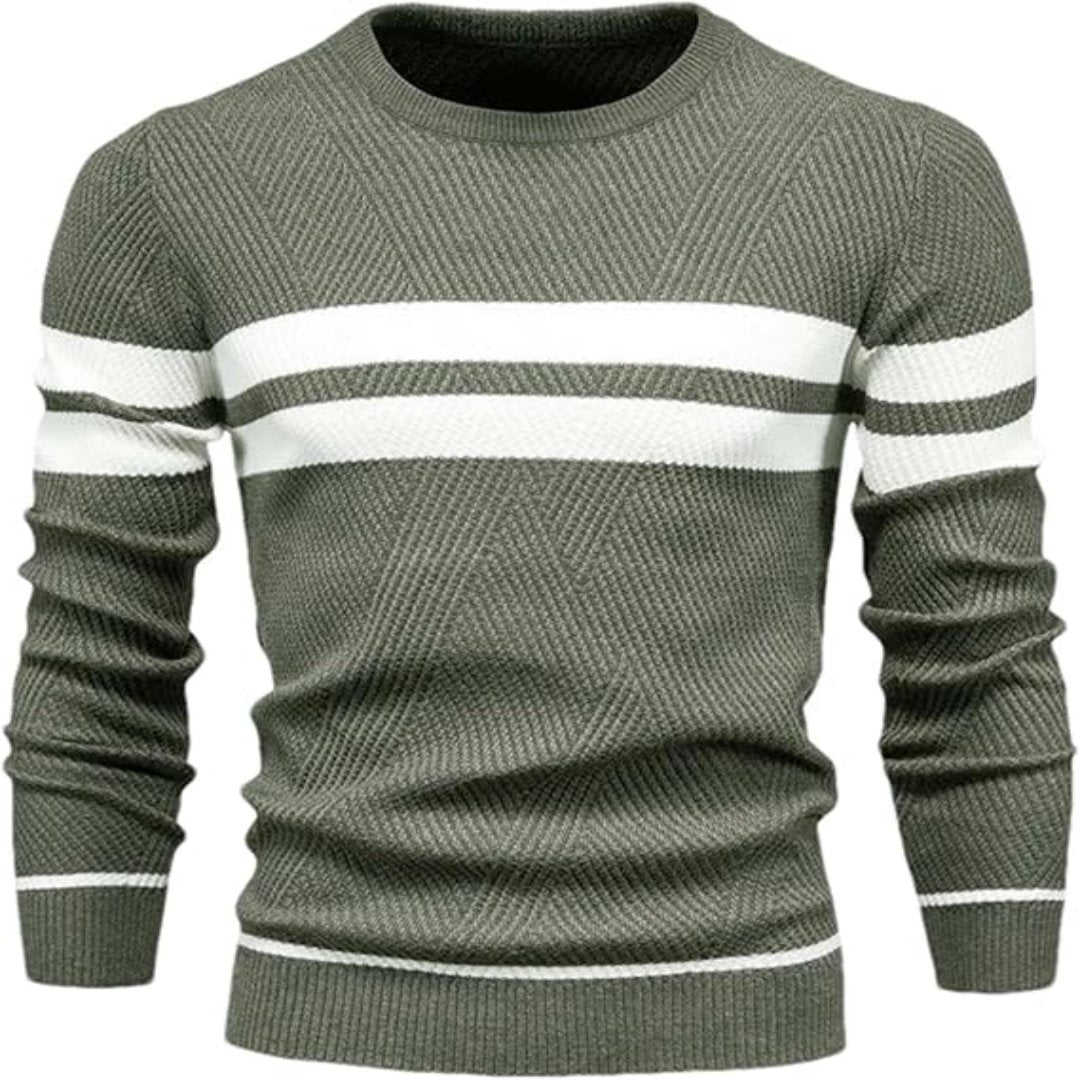 Moderne stribet sweater til mænd
