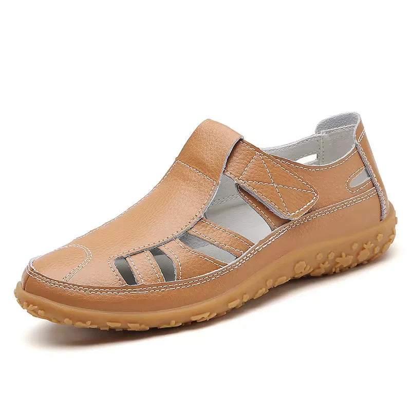 Flade lukkede sandaler til kvinder