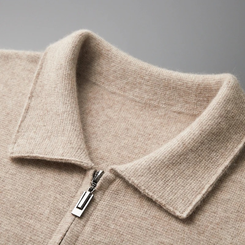 Vest Sweater med lynlås til mænd Efterårs- og vintertøj