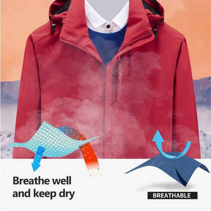 Makkintosh Windproof Waterproof til mænd med justerbar hætte