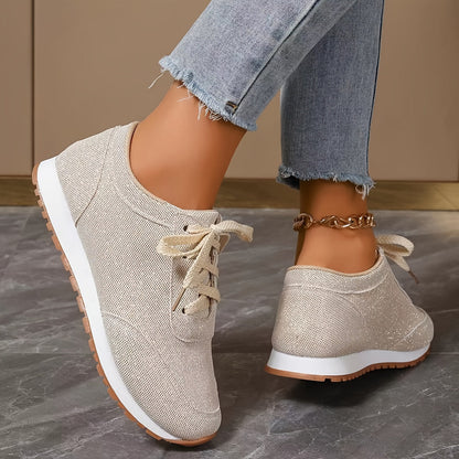 Beige sneakers til kvinder
