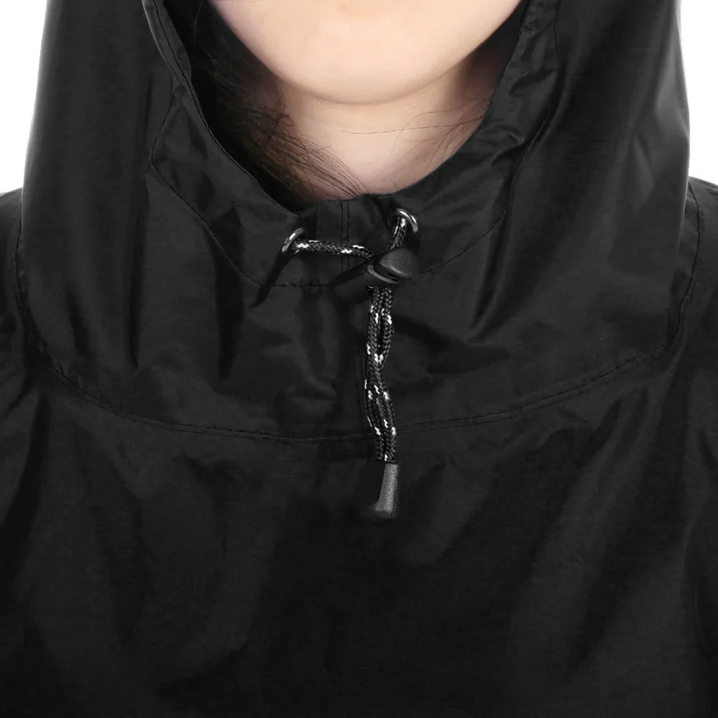 Vandtæt mackintosh-poncho til mænd med letvægtshætte