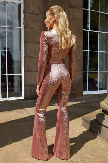 Glitter-jumpsuit til kvinder