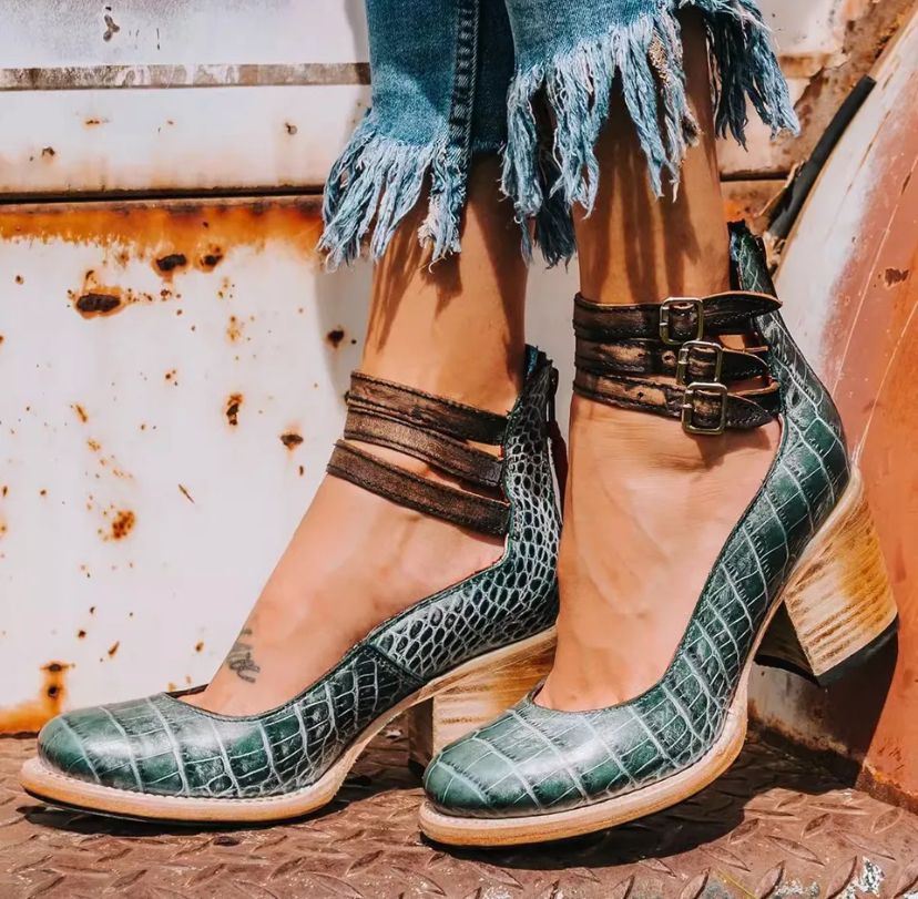 O | Vintage-pumps til kvinder