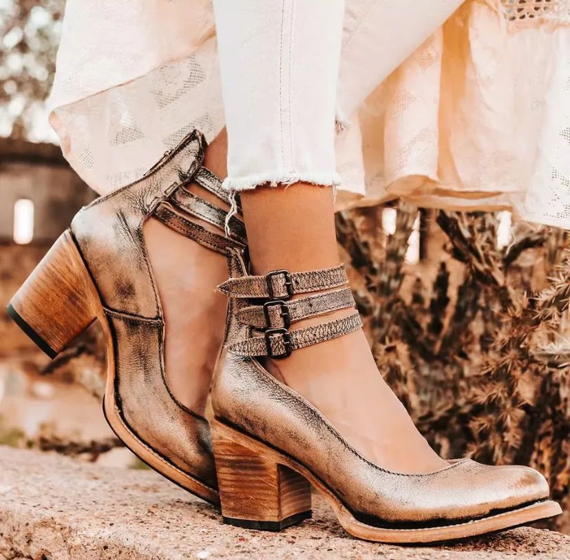 O | Vintage-pumps til kvinder