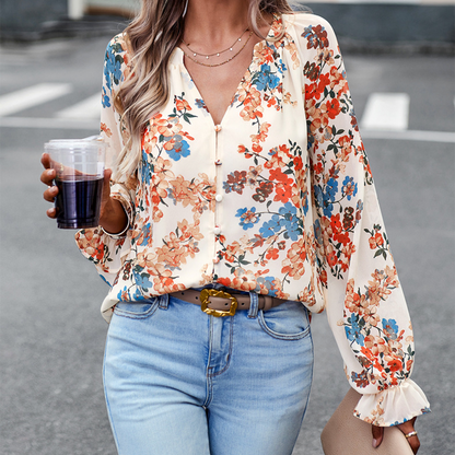 Moderigtigt blomsterbluse