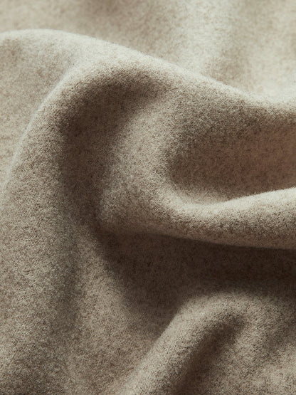 Oversized button-down jakke til damer | Kort beige jakke med moderne pasform
