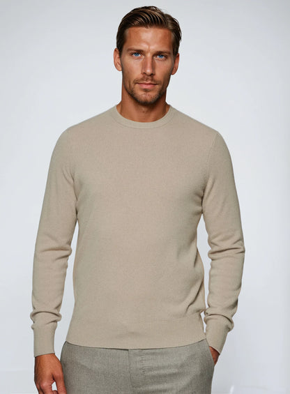 Premium beige sweater til mænd