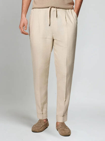 Seaside Linen Beige Herrebukser