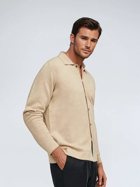Beige sweater til mænd