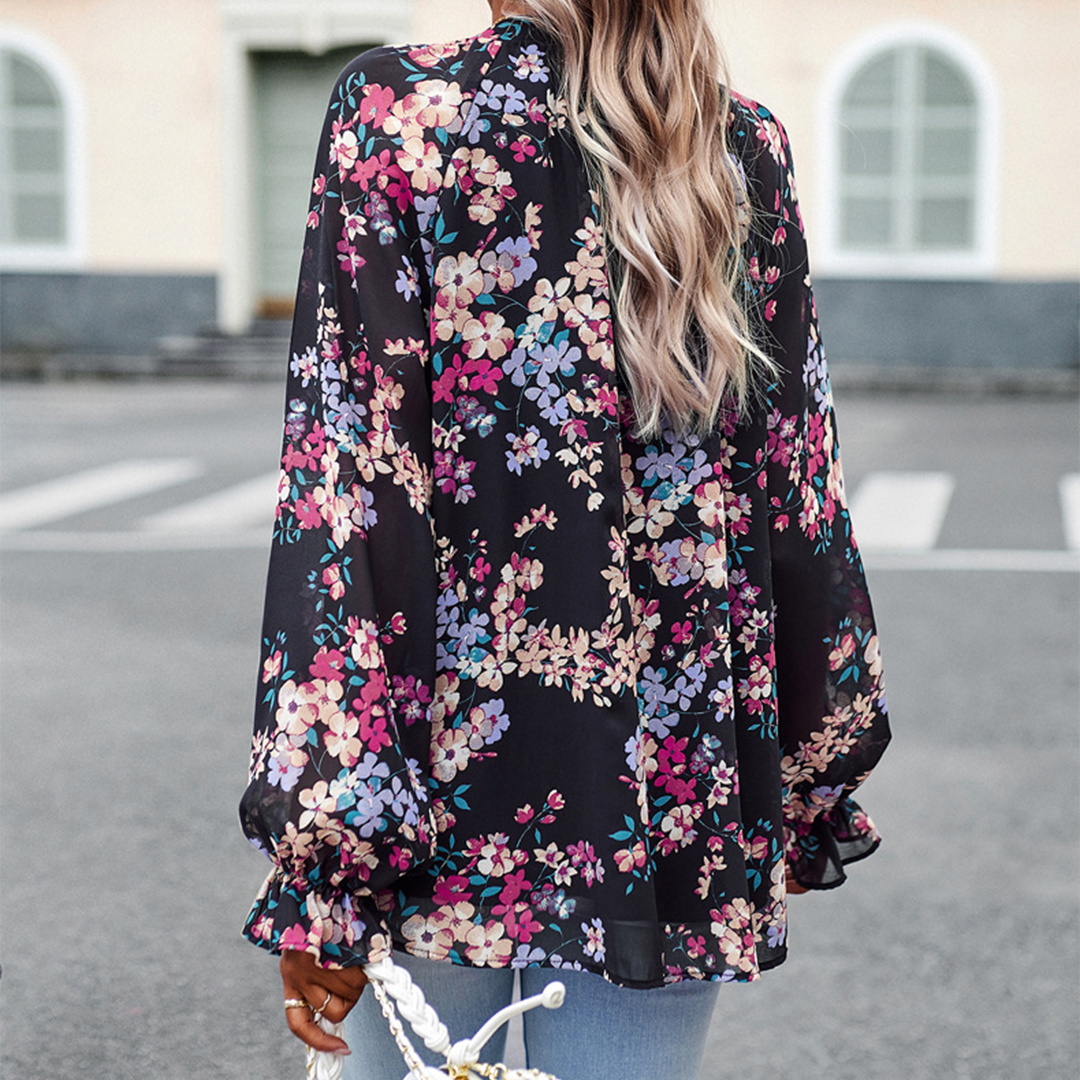 Moderigtigt blomsterbluse