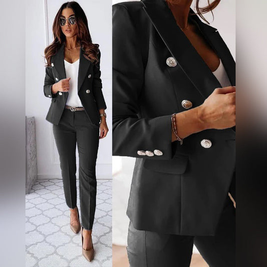Elegant blazer- og buksesæt