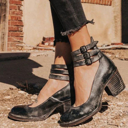 O | Vintage-pumps til kvinder