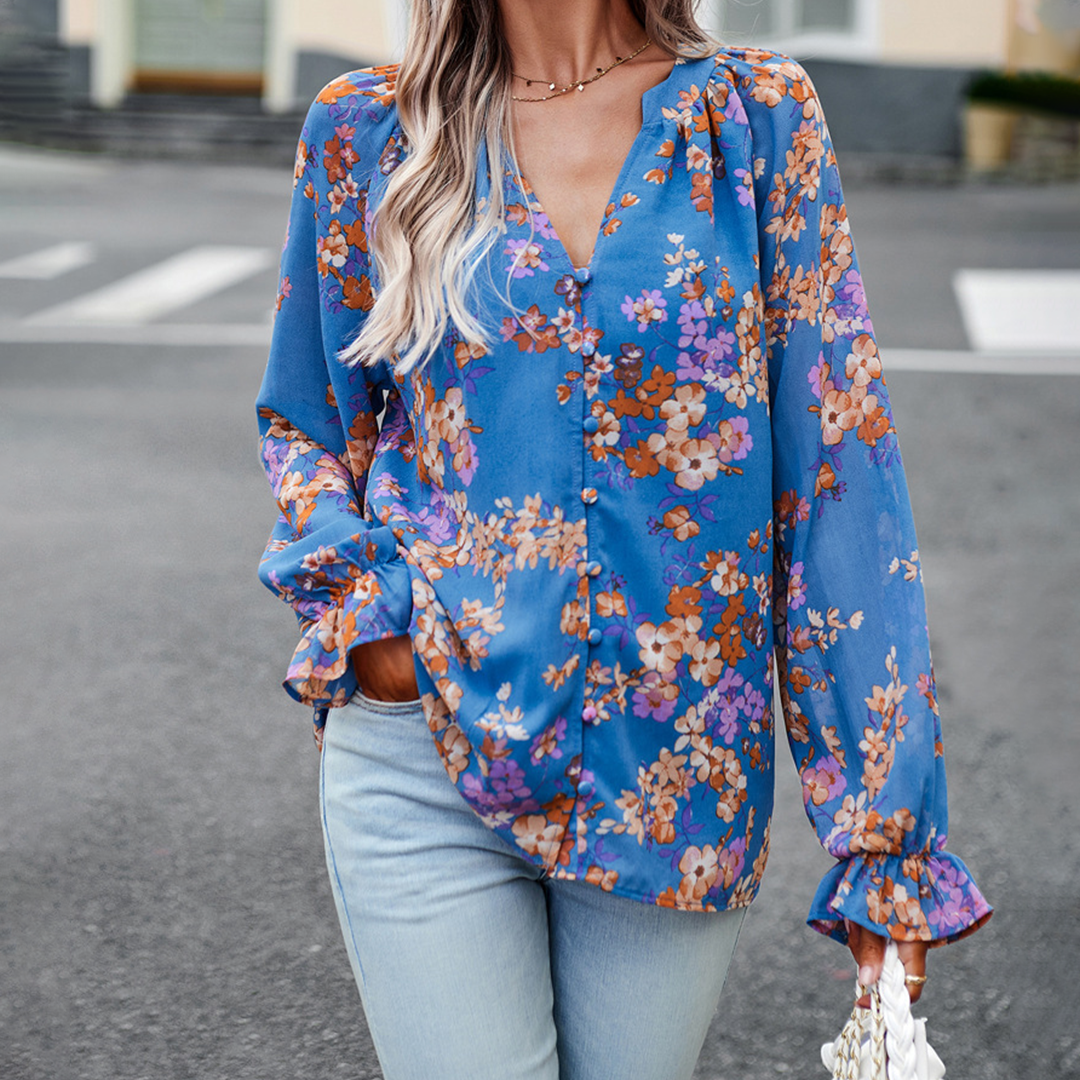 Moderigtigt blomsterbluse