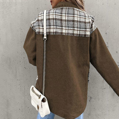 Ternet patchwork-denimjakke