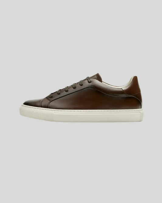 Mørkebrune Oxford-sneakers til mænd