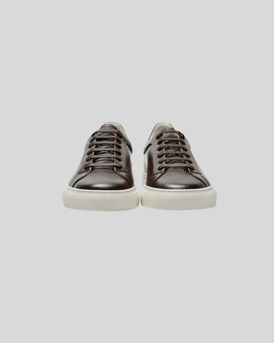 Mørkebrune Oxford-sneakers til mænd