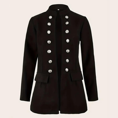 Afslappet blazer til kvinder med knapper foran