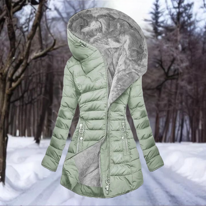 Tyk vinter-pufferfrakke