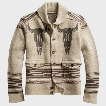 Strikket cardigan til mænd