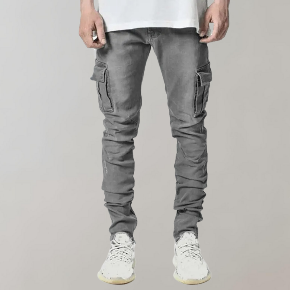 Afslappede jeans med ultra-stretch til mænd