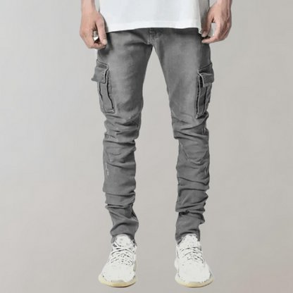 Afslappede jeans med ultra-stretch til mænd