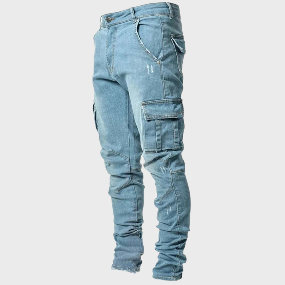 Afslappede jeans med ultra-stretch til mænd