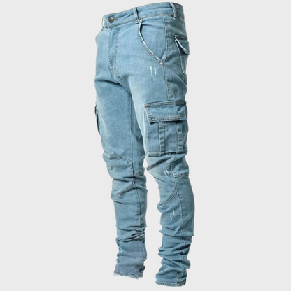Afslappede jeans med ultra-stretch til mænd