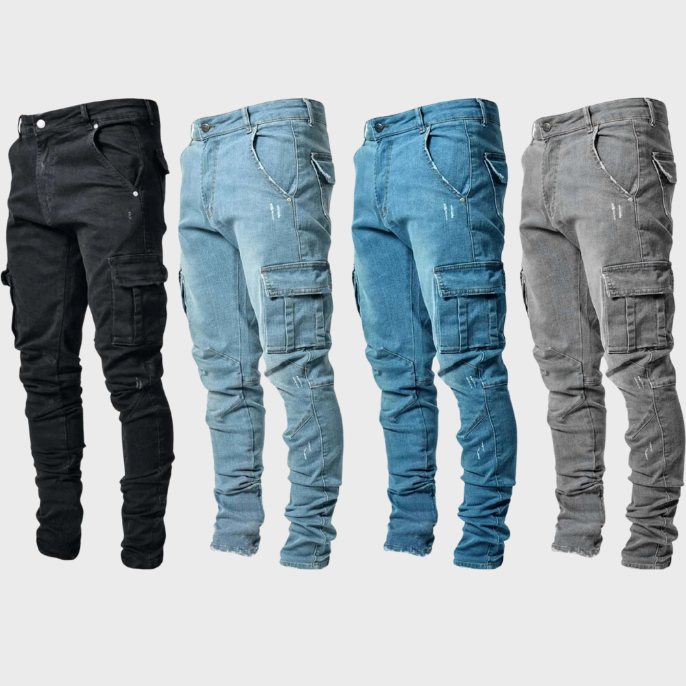 Afslappede jeans med ultra-stretch til mænd