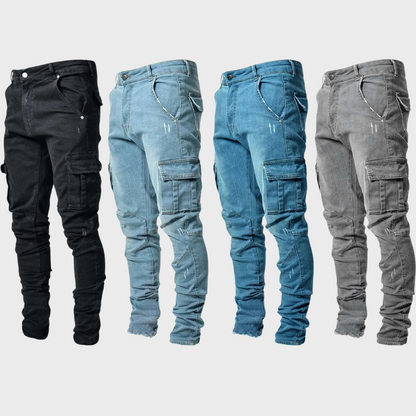 Afslappede jeans med ultra-stretch til mænd