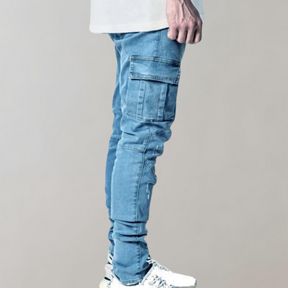 Afslappede jeans med ultra-stretch til mænd
