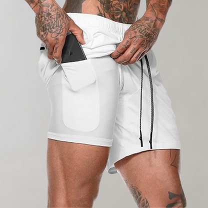 Fitness løbeshorts til mænd