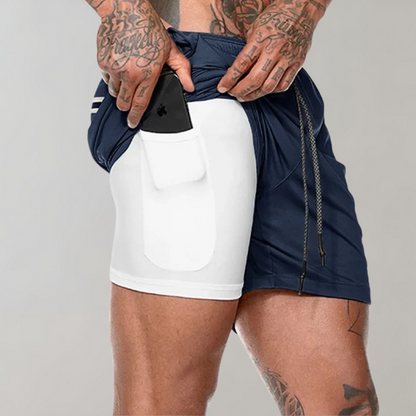Fitness løbeshorts til mænd