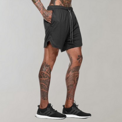 Fitness løbeshorts til mænd