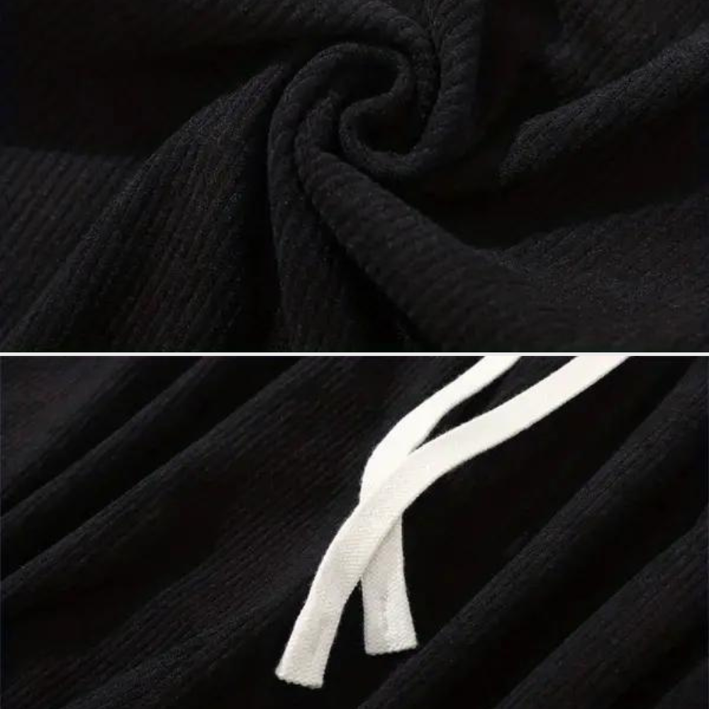 Cargobukser i fløjl med klaplommer