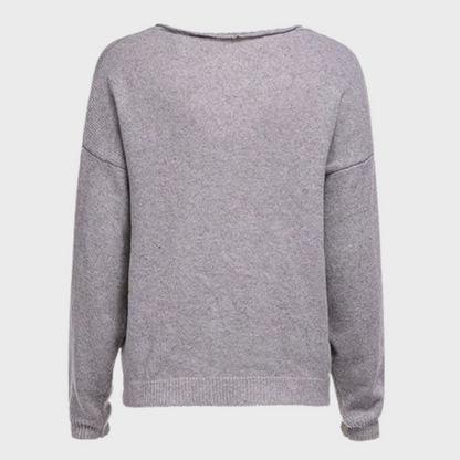 Streetwear langærmet pullover med V-hals