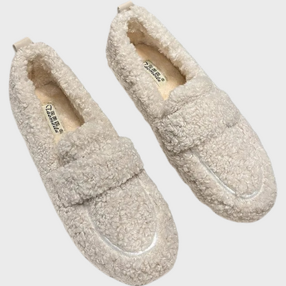 Bløde plyssede loafers til kvinder