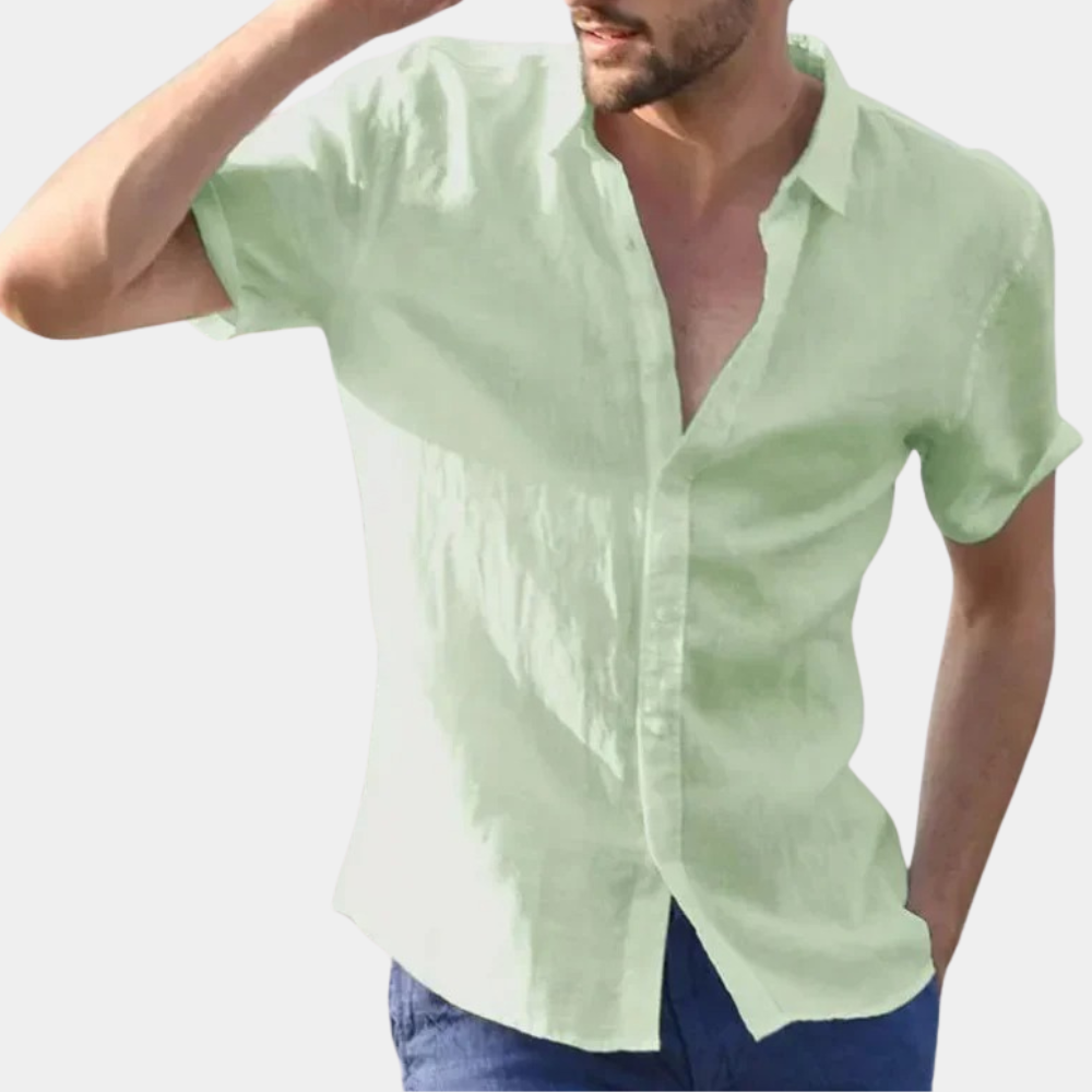 Poloshirt i tyk bomuld til mænd