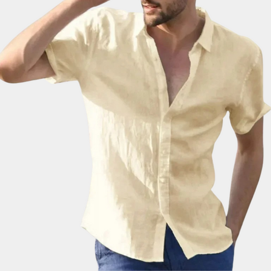 Poloshirt i tyk bomuld til mænd