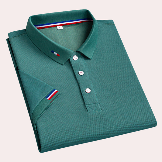 Poloshirt med turn-down-krave