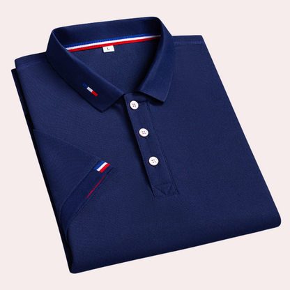 Poloshirt med turn-down-krave