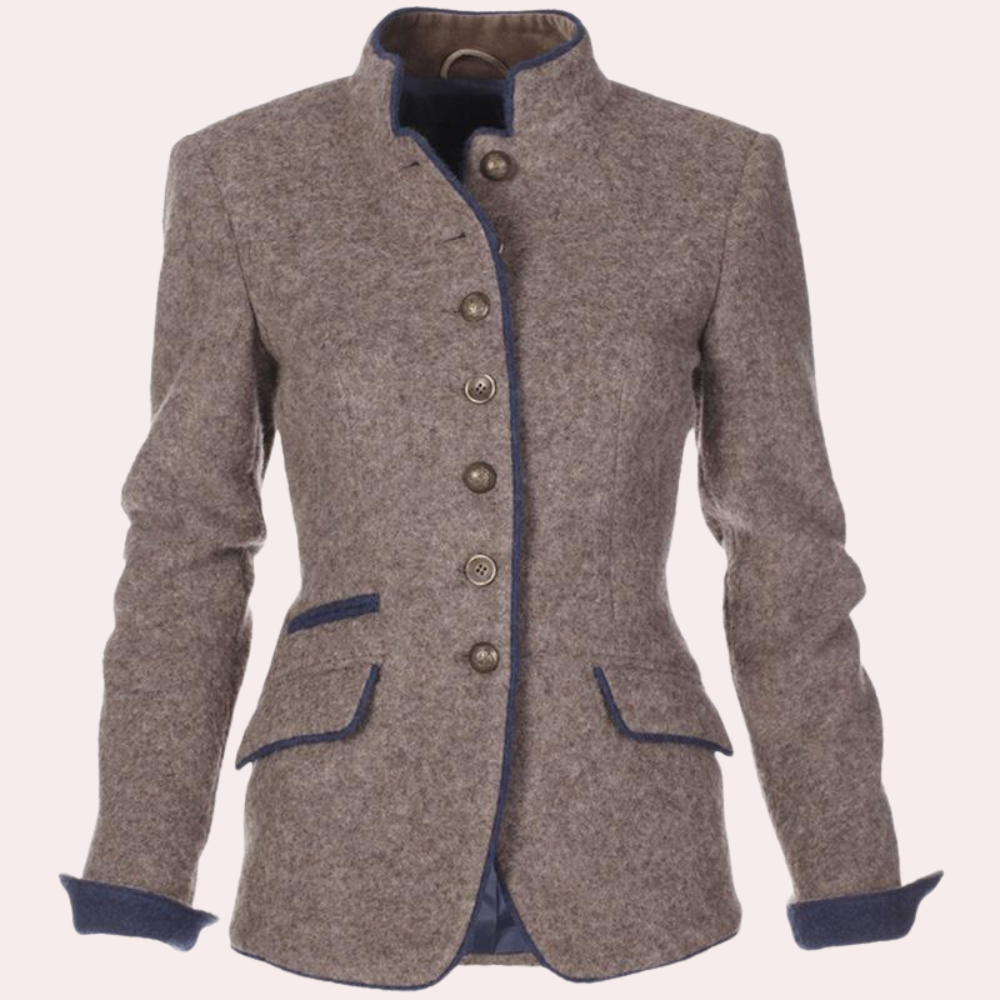 Chic tyk kontorblazer til damer